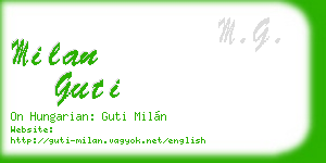 milan guti business card